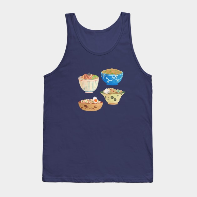 Noodle Bowls Tank Top by Das Brooklyn